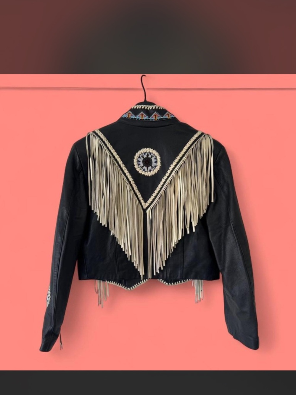 Sunriders Western Wear Genuine Leather Fringe Jacket - Picture 5 of 6